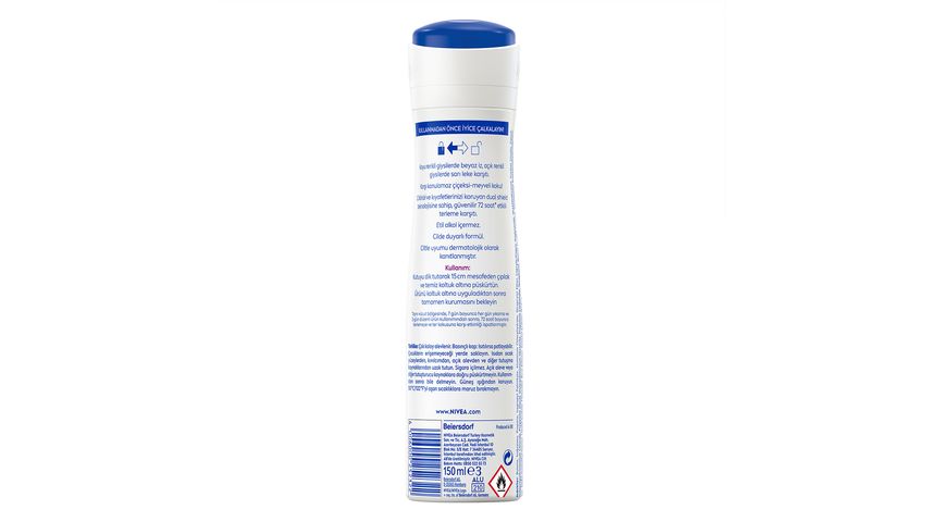 NIVEA Women Black & White Invisible Authentic Spray Deodorant 150 ml