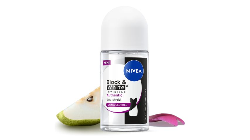Nivea Women Black & White Invisible Authentic Roll-On Deodorant 50 ml