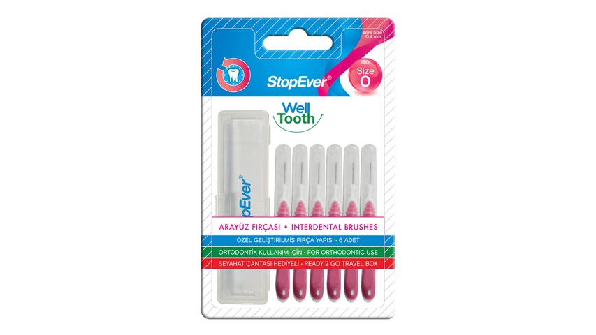 StopEver Metal Arayüz Fırçası 0.4 mm Pembe