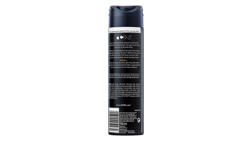 Nivea Men Black & White Invisible Epic Night Anti-Perspirant Spray Deodorant 150 ml