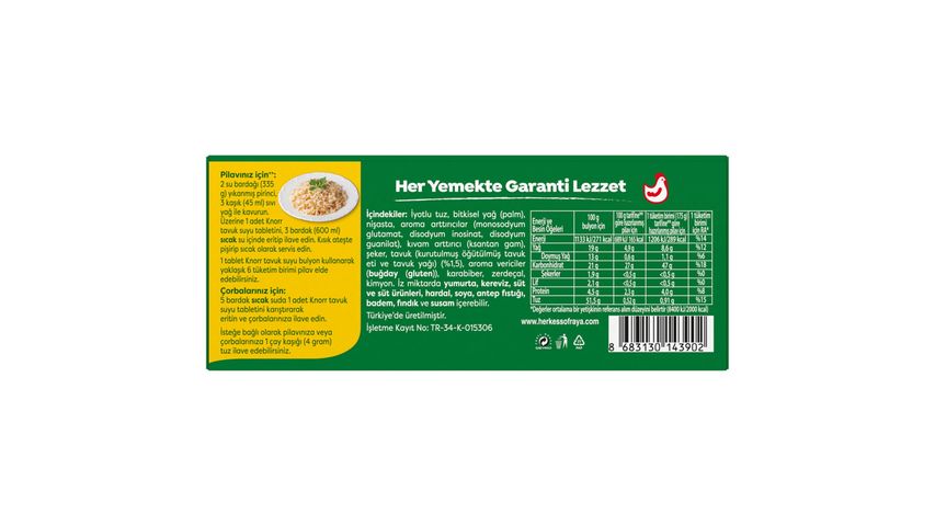Knorr Tavuk Suyu Tablet Bulyon 12 adet