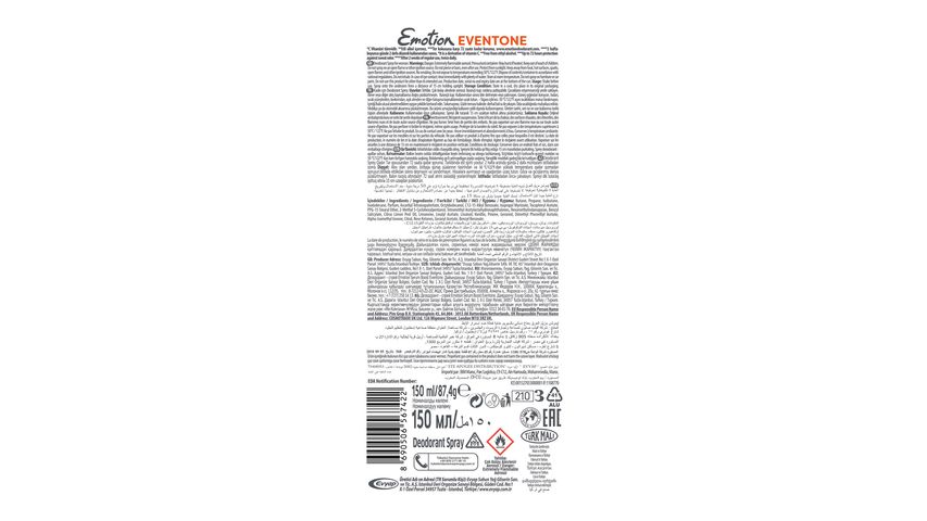 Emotion Serum Boost Skin Tone Equalizing Deodorant 150 ml
