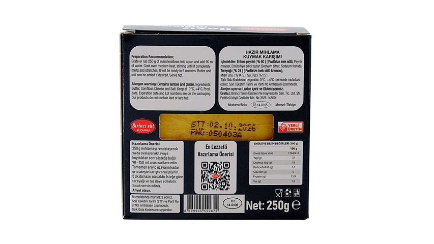 Birinci Süt Hazır Mıhlama ve Kuymak 250 g