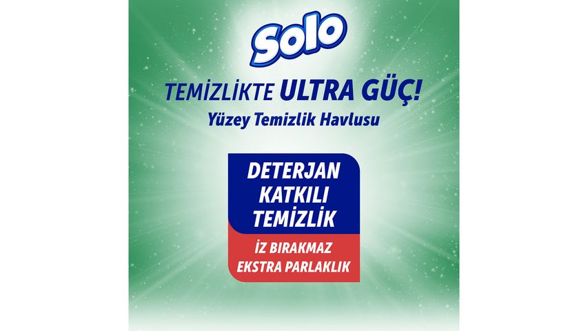 Solo Ultra Güç Sedir & Yasemin Kokulu Travel Yüzey Temizlik Havlusu 15’li