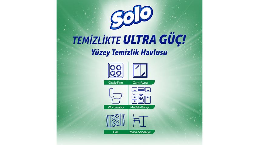 Solo Ultra Güç Sedir & Yasemin Kokulu Travel Yüzey Temizlik Havlusu 15’li
