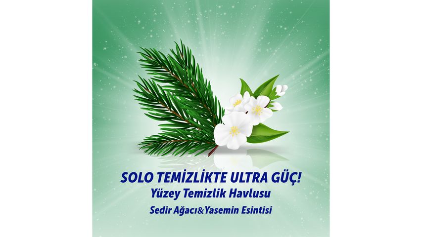 Solo Ultra Güç Sedir & Yasemin Kokulu Travel Yüzey Temizlik Havlusu 15’li