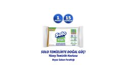 Solo Beyaz Sabun Kokulu Travel Yüzey Temizlik Havlusu 15’li