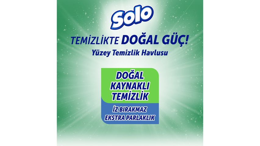 Solo Okaliptus & Çam Kokulu Travel Yüzey Temizlik Havlusu 15’li