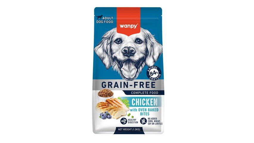 Wanpy Tahılsız Tavuklu Yetişkin Köpek Maması 1.5 kg