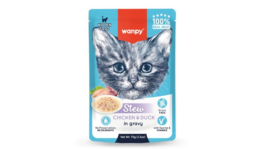 Wanpy Güveç Tavuk & Ördek Yaş Kedi Maması 70 g