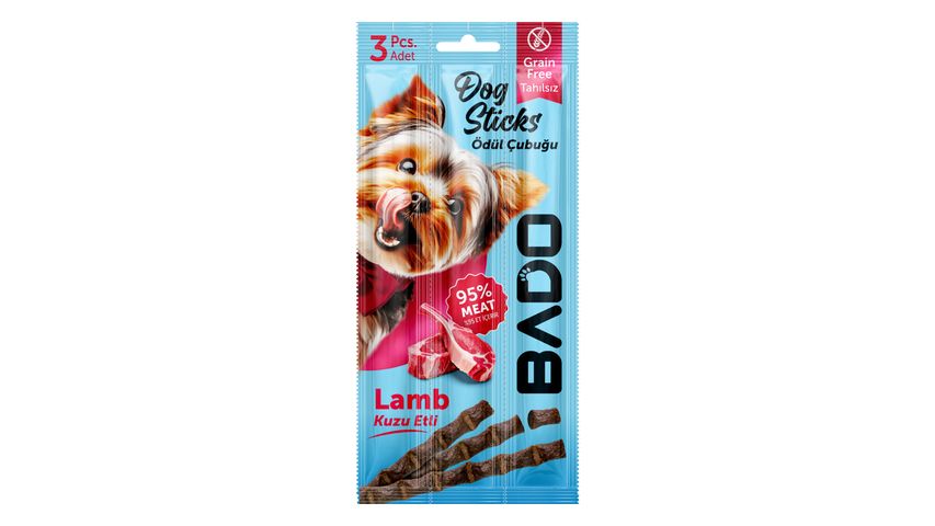 Bado Köpek Kuzu Etli Ödül Çubuğu 3 x 5 g