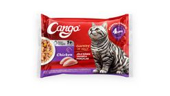 Cango Wet Adult Cat Food with Chicken 4 x 80 g