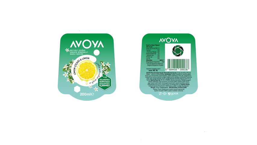 Avoya Limon & Limon Çiçeği Maden Suyu 6 x 200 ml