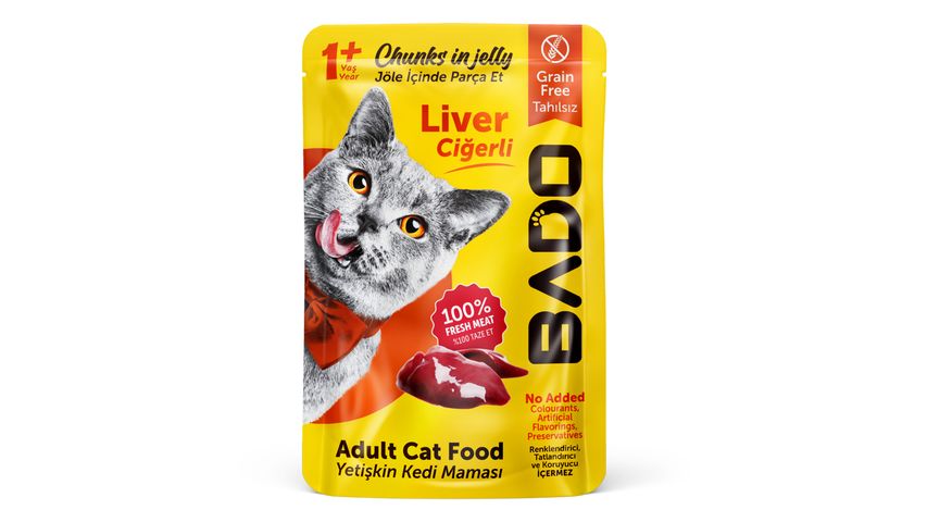 Bado Yetişkin Kedi Ciğerli Yaş Mama 85 g