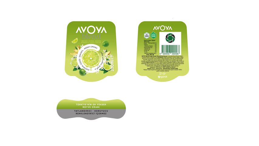 Avoya Blend Misket Limon & Zencefil & Portakal Çiçeği Maden Suyu 250 ml