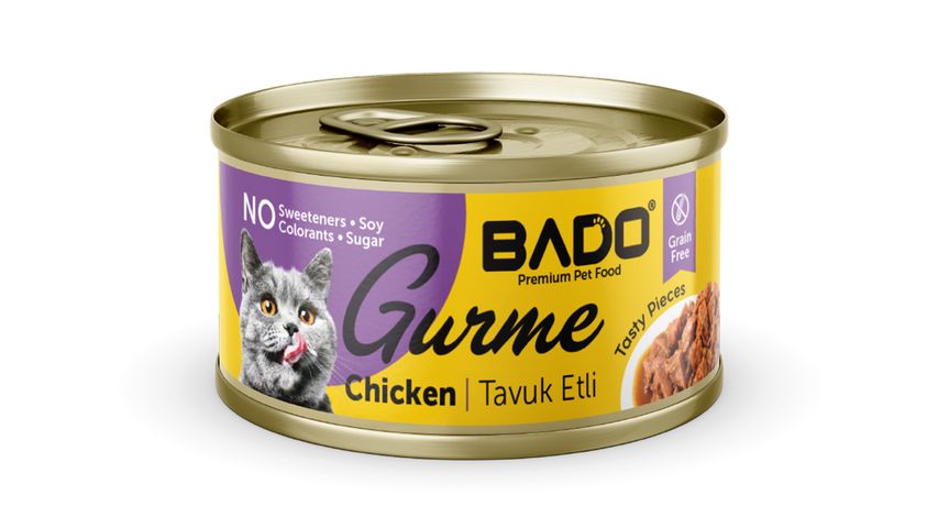 Bado Gurme Tavuk Etli Yaş Yetişkin Kedi Maması 85 g