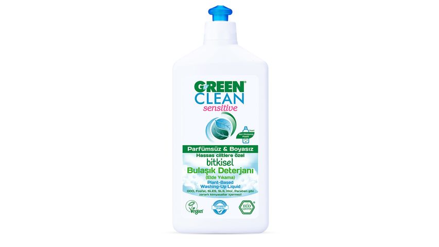 Green Clean Sensitive Kokusuz Bulaşık Deterjanı 500 ml