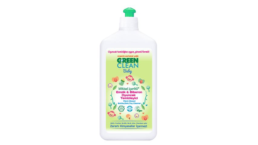 Green Clean Baby Emzik, Biberon & Oyuncak Temizleyici Portakal 500 ml