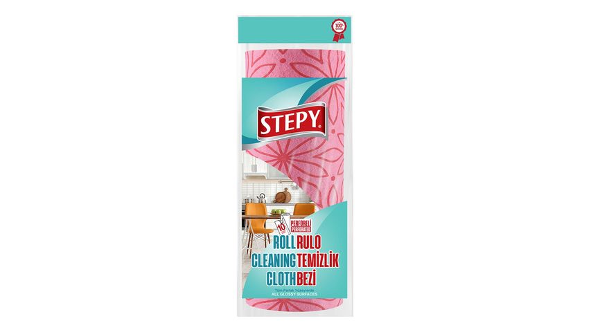 Stepy Rulo Kullan At Temizlik Bezi Renkli 10 Yaprak