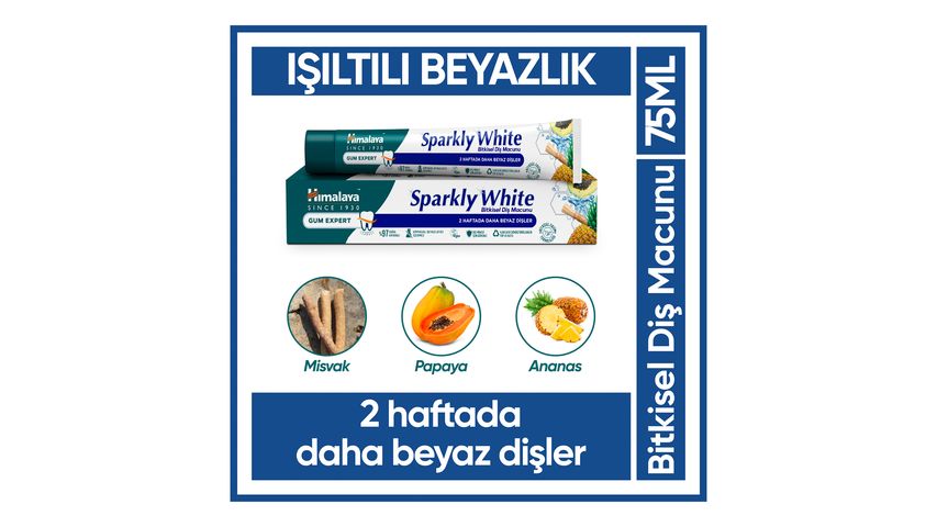Himalaya Işıltılı Beyazlık Bitkisel Diş Macunu 75 ml