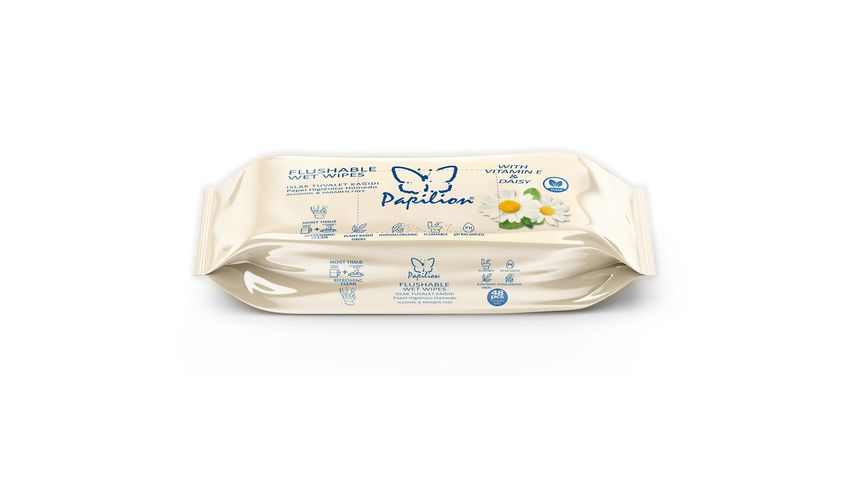 Papilion Chamomile Scented Wet Toilet Paper 48 Pack