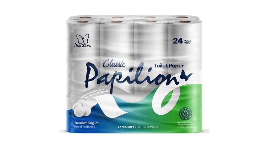 Papilion Tuvalet Kağıdı 2 Katlı 24 Adet