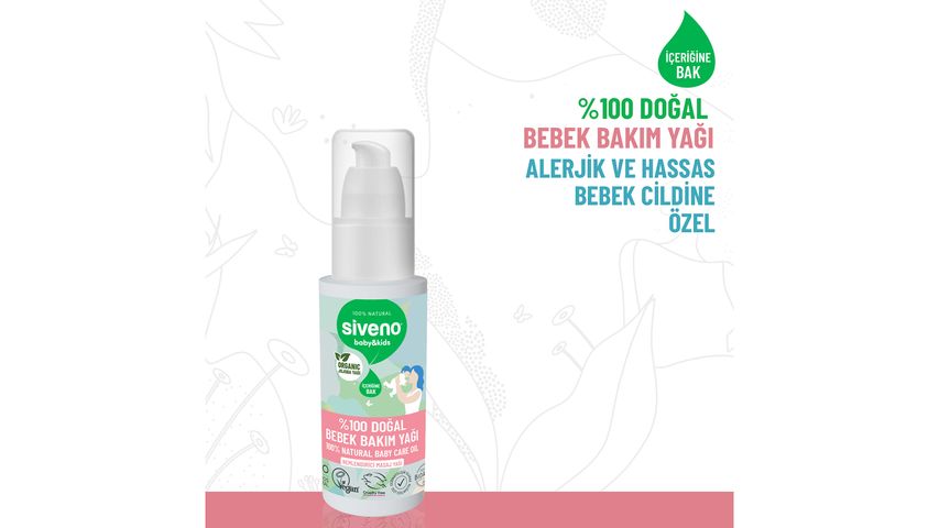 Siveno %100 Doğal Bebek Yağı 50 ml