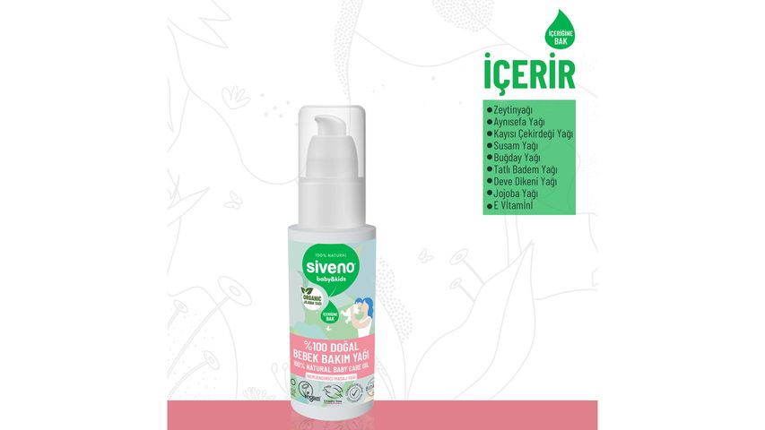 Siveno %100 Doğal Bebek Yağı 50 ml