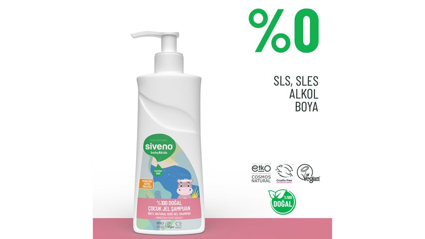 Siveno 100% Natural Kids Gel Shampoo 325 ml