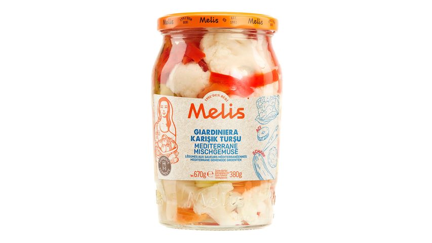 Melis Mediterranean Style Mixed Pickle 670 g