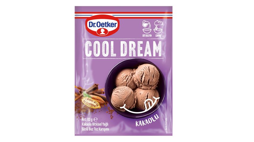Dr. Oetker Cool Dream Kakaolu Sütlü Buz Toz Karışımı 83 g