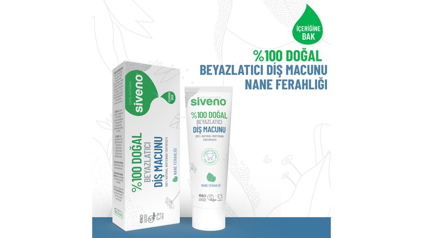 Siveno 100% Natural Whitening Toothpaste 65 g