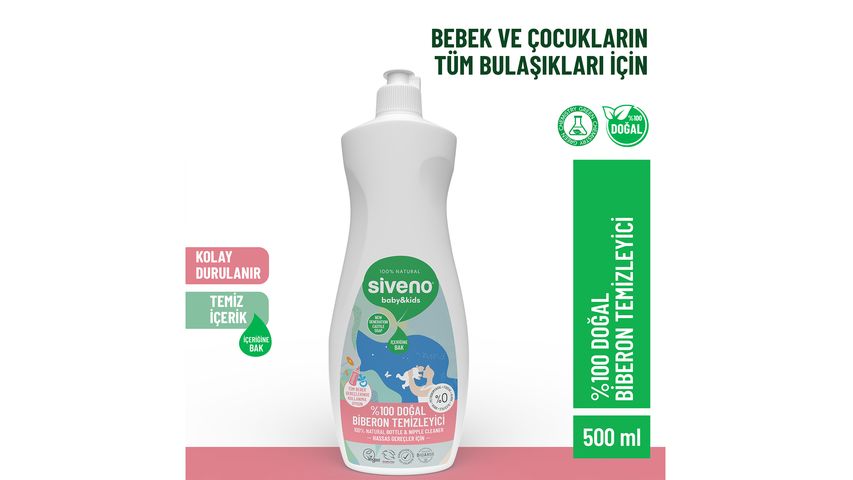 Siveno %100 Doğal Baby Emzik & Biberon Temizleyici 500 ml