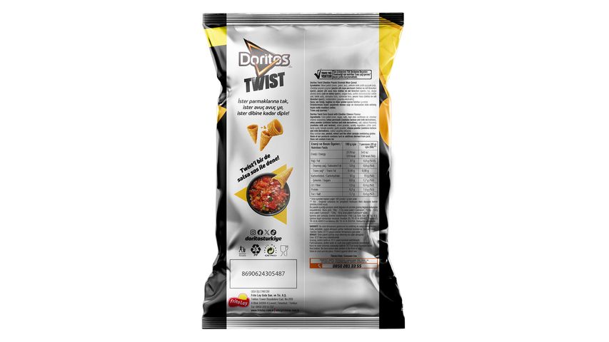 Doritos Twist Cheddar Peynirli Süper Boy Mısır Çerezi 115 g