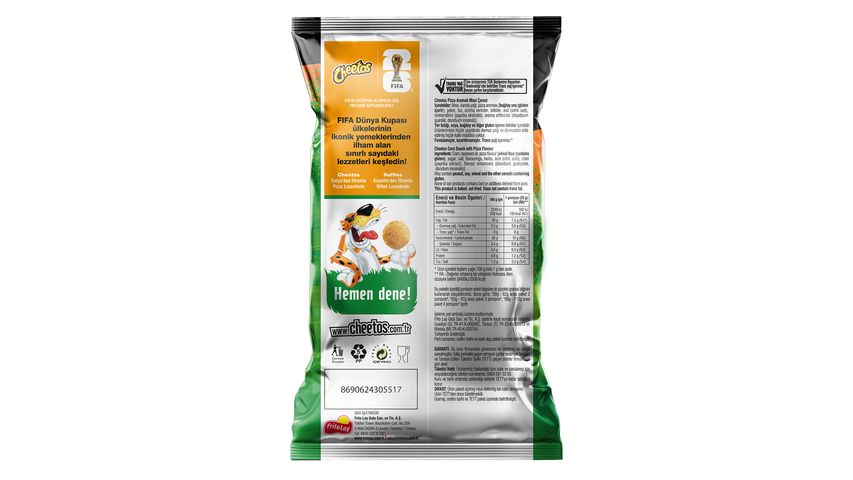 Cheetos Pizza Flavored Corn Snack Super Size 80 g