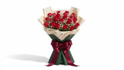 Kırmızı Gül Buketi 25'li 40 cm