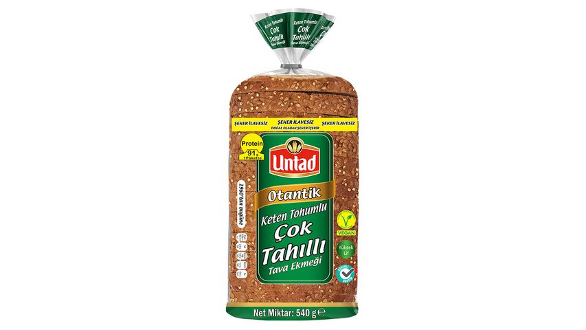 Untad Otantik Çok Tahıllı & Keten Tohumlu Ekmek 540 g