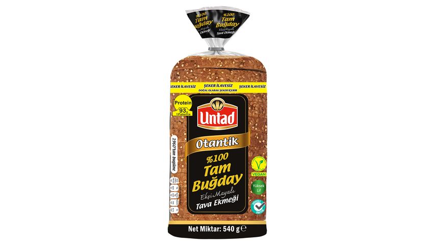Untad Authentic 100% Whole Wheat Sourdough Bread 540 g