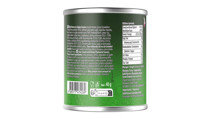 Master Potato Soğan & Ekşi Kremalı Patates Cipsi 40 g