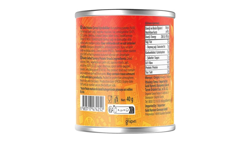 Master Potato Original Patates Cipsi 40 g