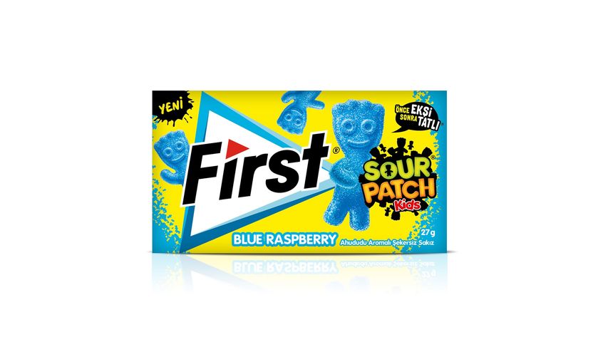 First Sour Patch Ahududu Aromalı Şekersiz Sakız 27 g