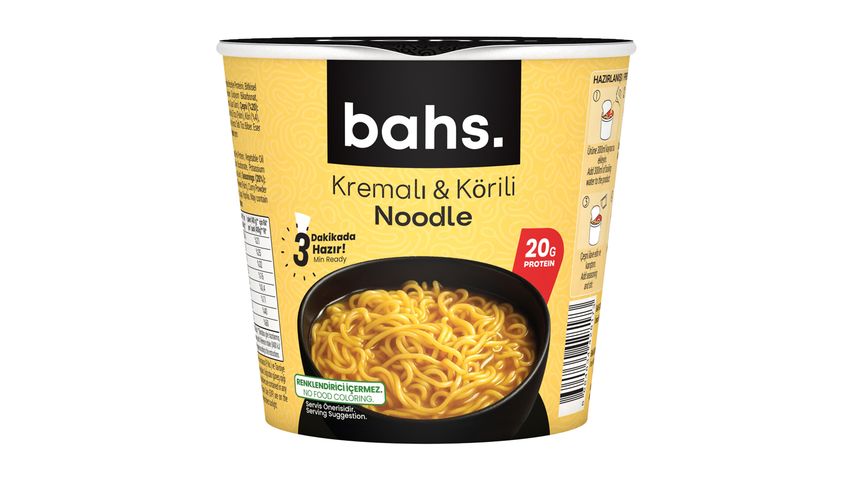 Bahs Krema & Köri Çeşnili Noodle 90 g