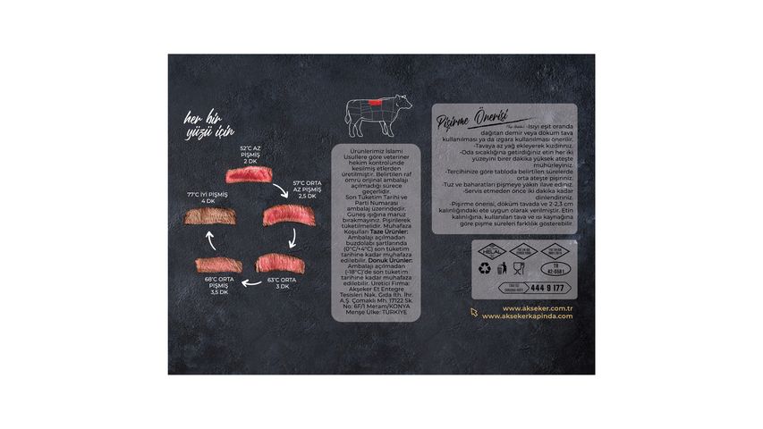 Akşeker Dana Antrikot 180 g