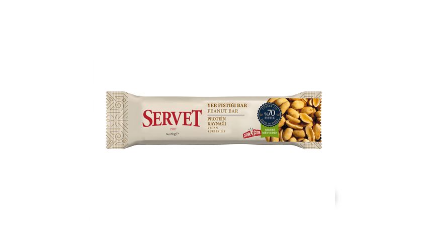 Servet Yer Fıstığı Krokan Bar 20 g