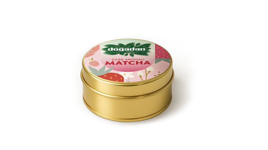 Doğadan Çilek Aromalı Matcha 25 g