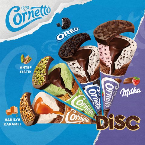Cornetto Disc Antep Fıstık & Çikolata 130 ml