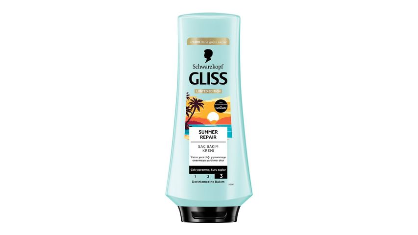 Gliss Summer Repair Saç Bakım Kremi Çok Yıpranmış Kuru Saçlar İçin 360 ml