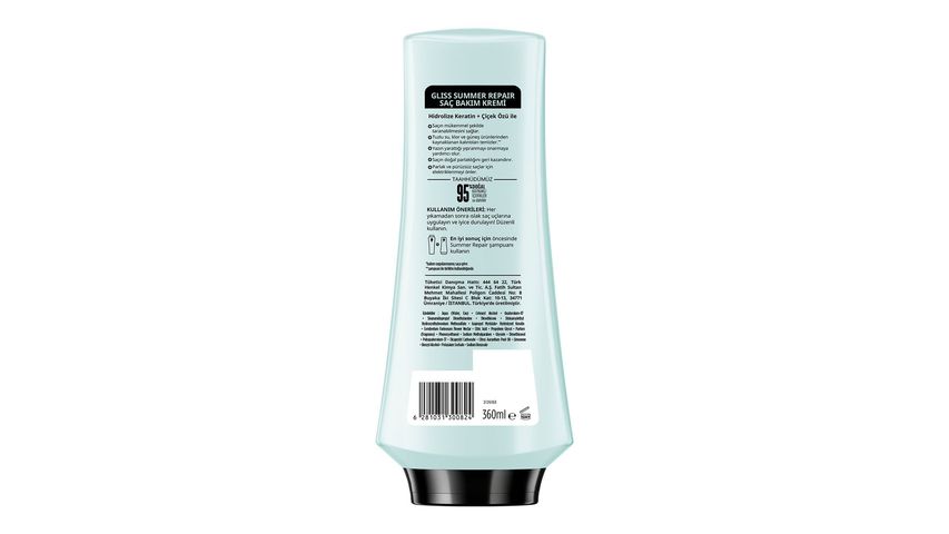 Gliss Summer Repair Saç Bakım Kremi Çok Yıpranmış Kuru Saçlar İçin 360 ml
