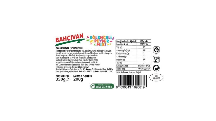 Bahcıvan Eğlenceli Peynir Mixi 200 g