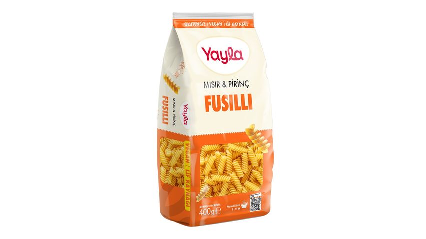 Yayla Glutensiz Mısır & Pirinç Fusilli 400 g
